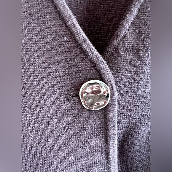 Abercrombie & Fitch LuxeLoft V-Neck Dark Brown Knit Sweater Vest - Picture 9 of 11